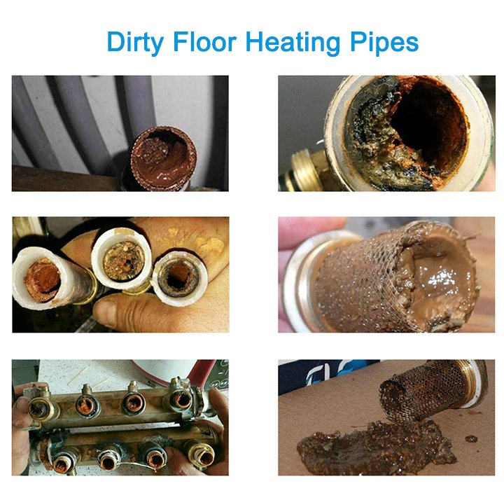 dirty floor pipes