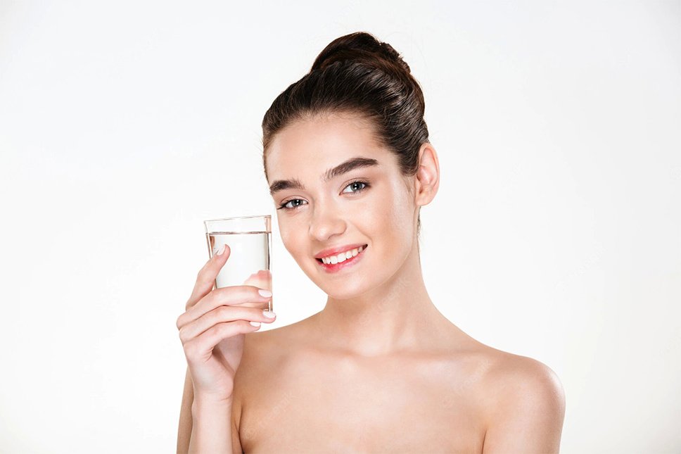 women drink more water improve beauty